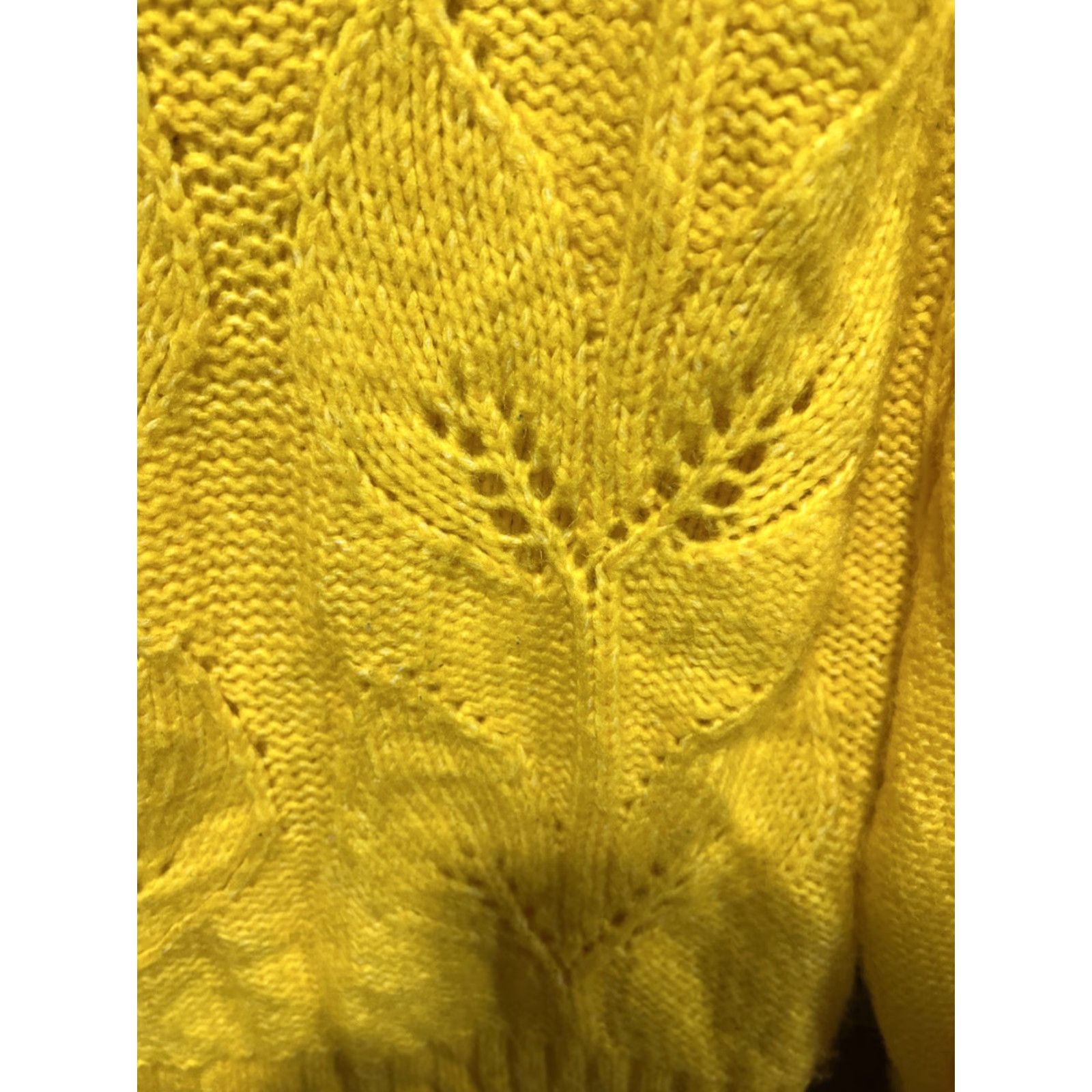 Urban Outfitters Urban Outfitters Yellow Knit Chunky Oversized Crop Turtleneck Sweater Medium Size M / US 6-8 / IT 42-44 - 3 Thumbnail