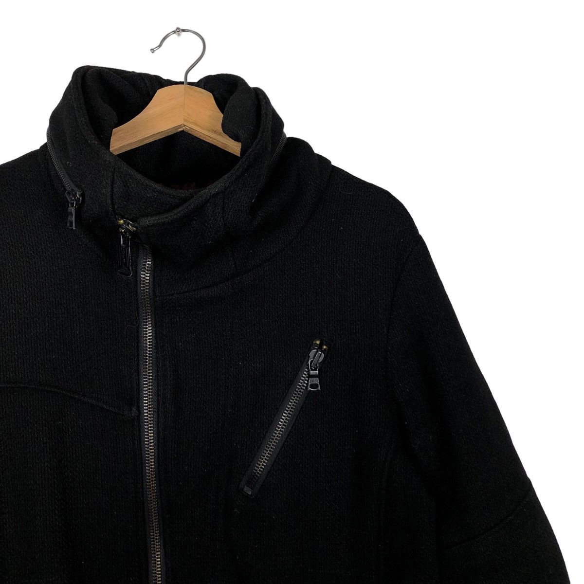 Japanese Brand 🔥Biker Jacket With Assymtric Pocket Custom Culture Japan Size US M / EU 48-50 / 2 - 5 Thumbnail