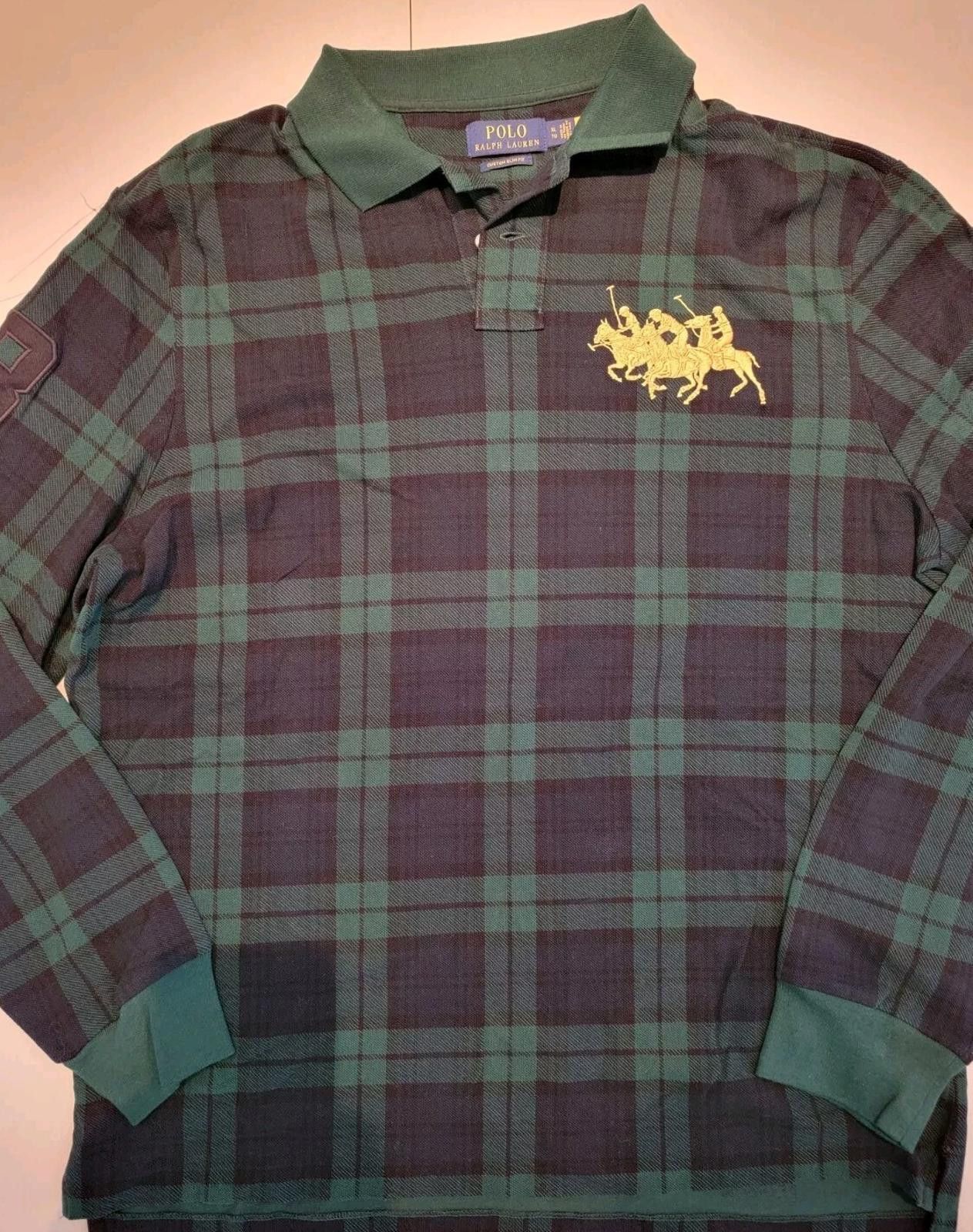 Polo Ralph Lauren Polo Ralph Lauren Triple Pony Men's Slim Fit Shirt Black XL Size US XL / EU 56 / 4 - 1 Thumbnail