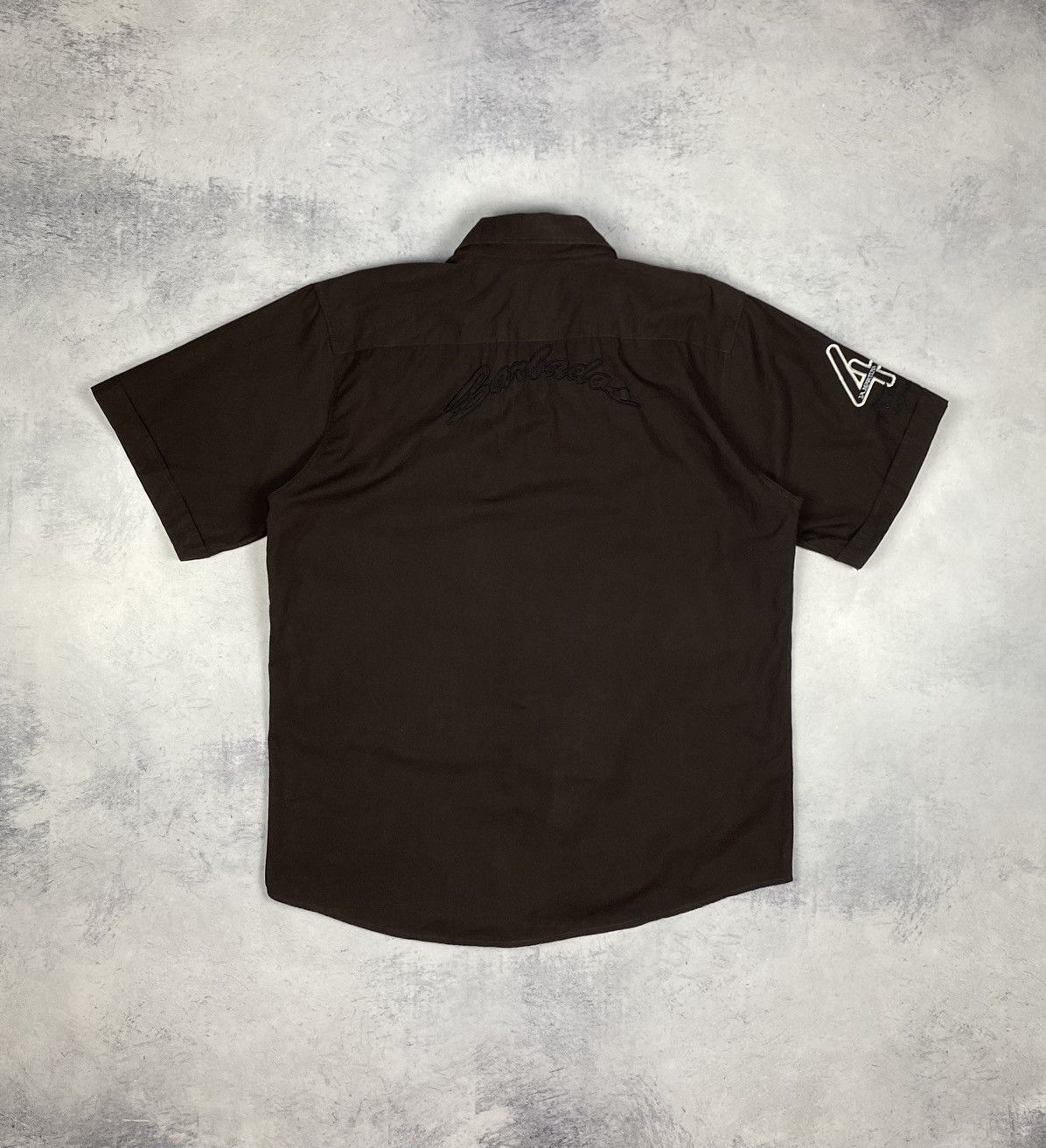La Martina La Martina Brown Short Sleeve Button Up Luxury Shirt Size US XXL / EU 58 / 5 - 9 Thumbnail