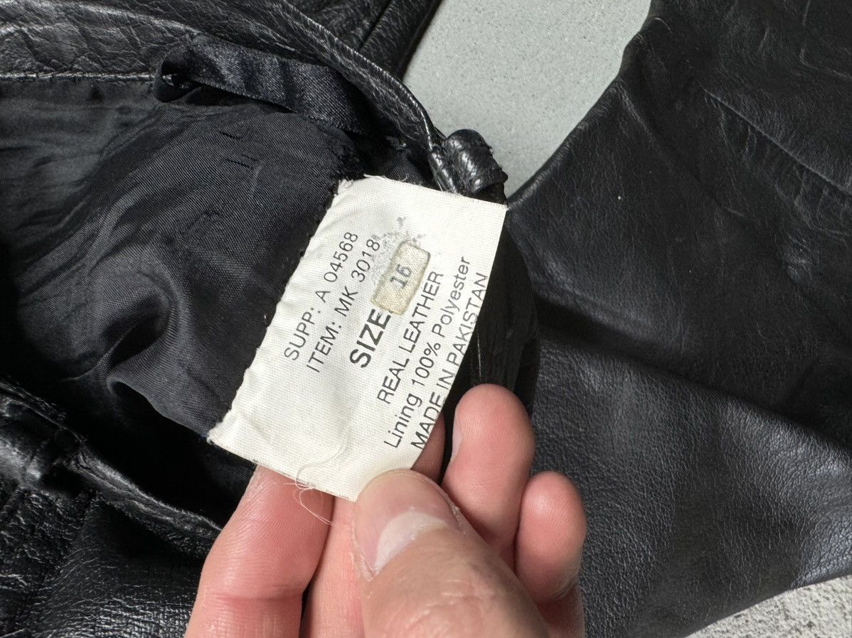 Genuine Leather × Leather × Vintage Genuine Leather pants casual vintage Size US 32 / EU 48 - 8 Thumbnail