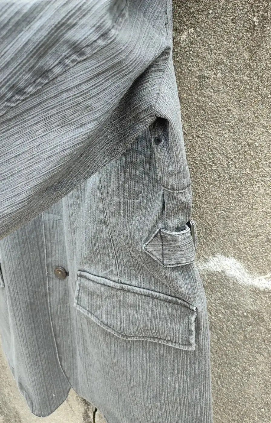 Designer × Japanese Brand Urban Taste Gray Pinstripe Workwear Jacket (Size 2L) Size US L / EU 52-54 / 3 - 7 Thumbnail