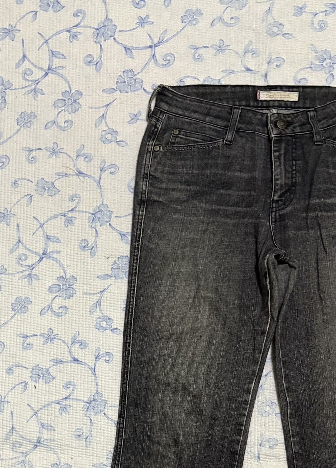 Levi's Levi’s Saddle Stich Streetwear Jeans Low Flared Denim Size US 29 - 5 Thumbnail