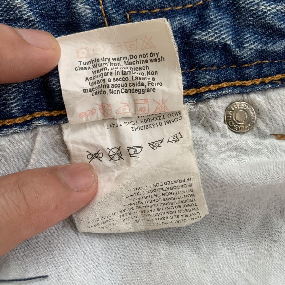 Dsquared2 Dsquared2 DCDC Ripoff ACDC Denim Jeans Pants Size US 33 - 11 Thumbnail