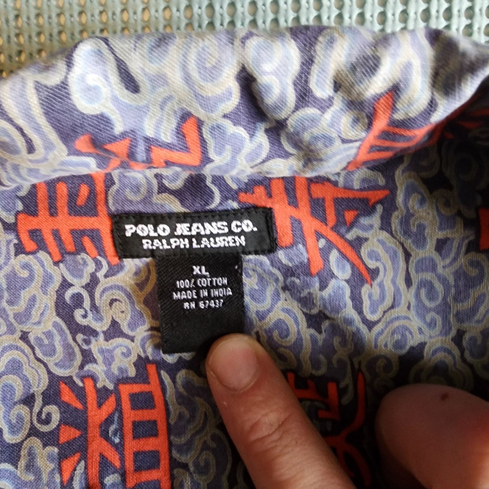 Polo Ralph Lauren Polo Jeans Co Ralph Lauren Shirt Mens Size L Asian Letters Size US XL / EU 56 / 4 - 4 Thumbnail
