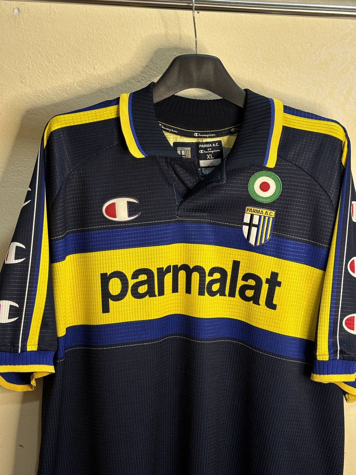 Champion × Vintage Vintage Parma 99/00 Third Jersey Size US XL / EU 56 / 4 - 3 Thumbnail