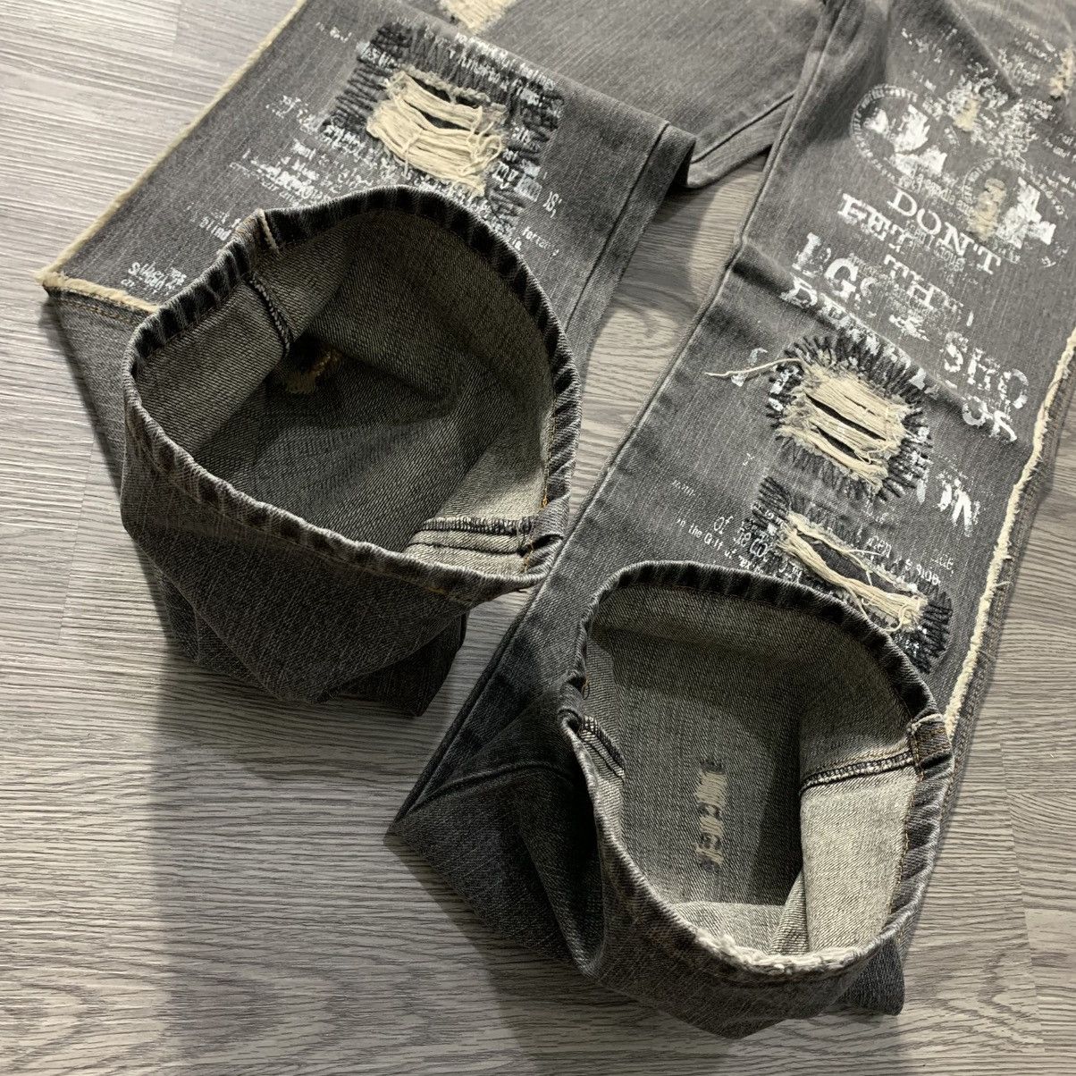 Other BERNINGS-SHO DISTRESSED FLARE JEANS Size 30" / US 8 / IT 44 - 5 Thumbnail