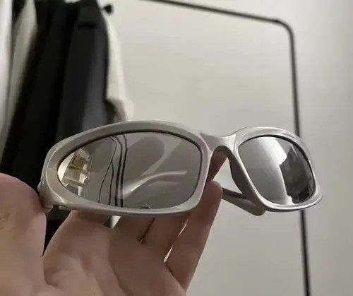 Japanese Brand Dystopian Sunglasses Retro Silver Cyber Punk Archive Cosplay Size ONE SIZE - 1 Thumbnail