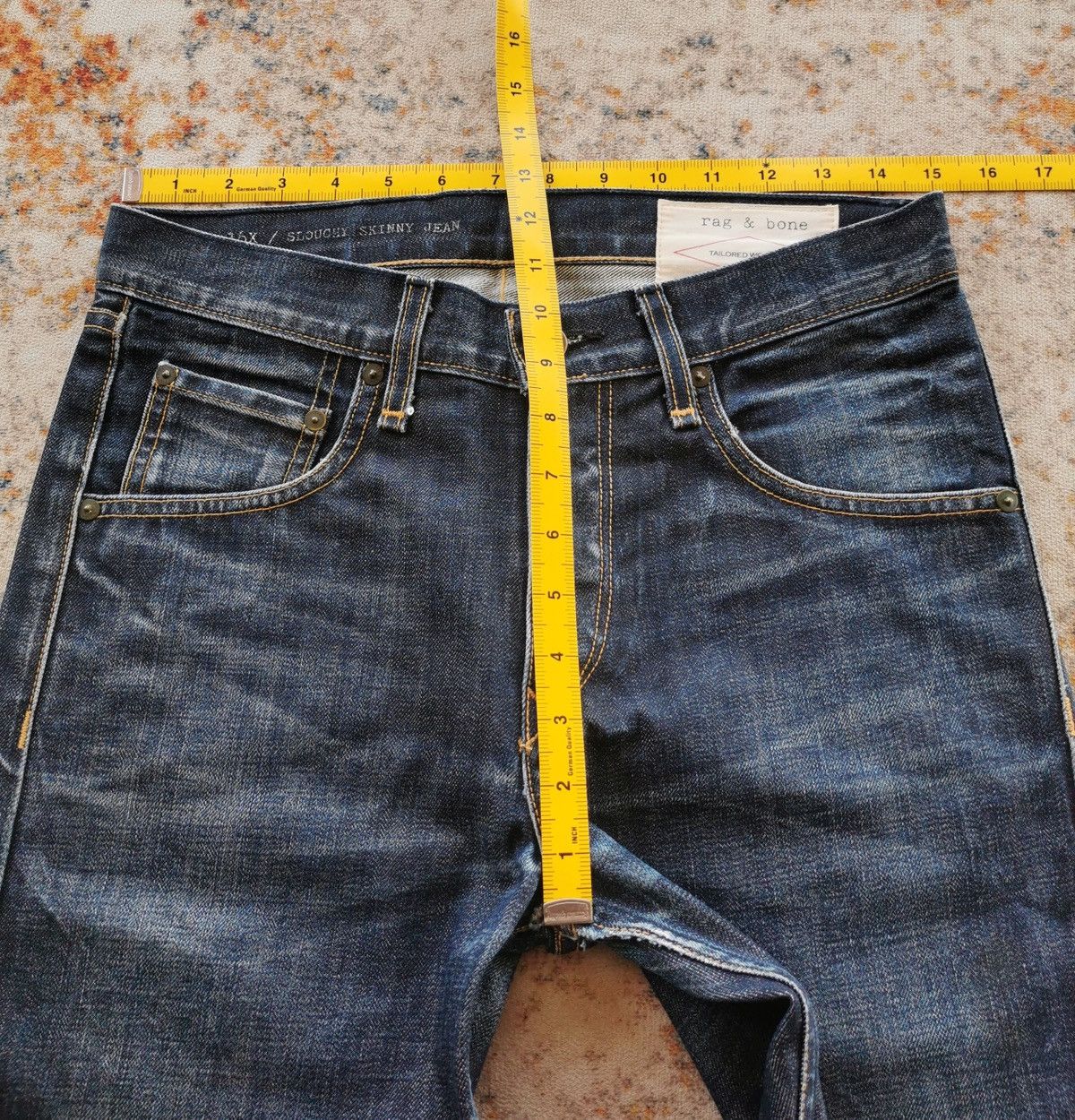 Rag & Bone Rag & Bone Jeans Tailored Workwear Slouchy Skinny Size US 30 / EU 46 - 7 Thumbnail