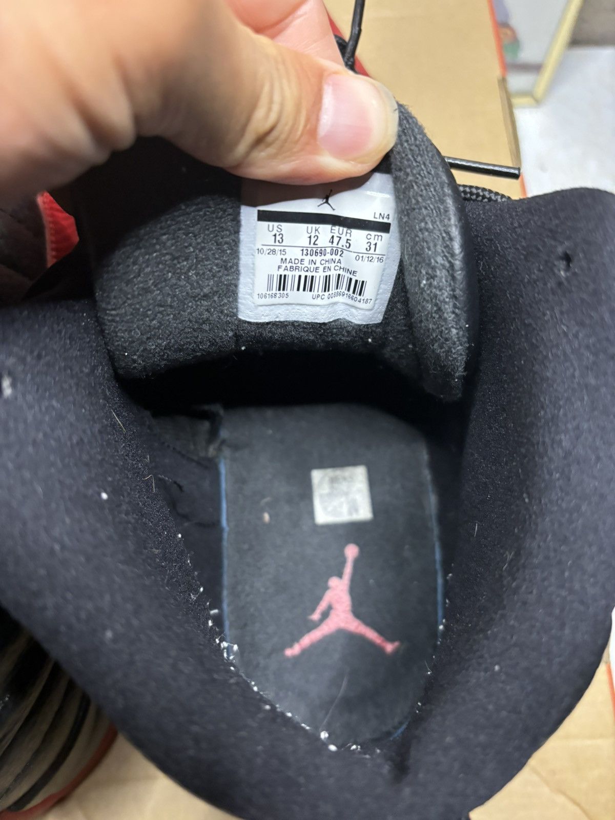 Jordan Brand Jordan Retro 12 ‘flu game’ Size US 13 / EU 46 - 6 Thumbnail