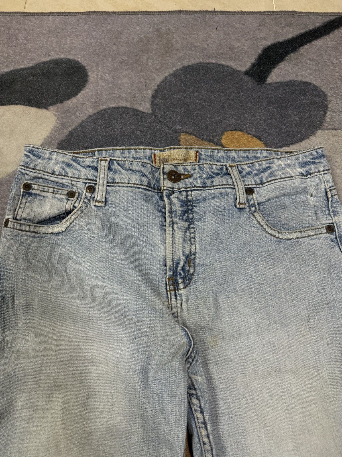 Japanese Brand Vintage Flare Jeans Stone Wash Jeans Faded Wash Jeans Japan Size US 30 / EU 46 - 3 Thumbnail