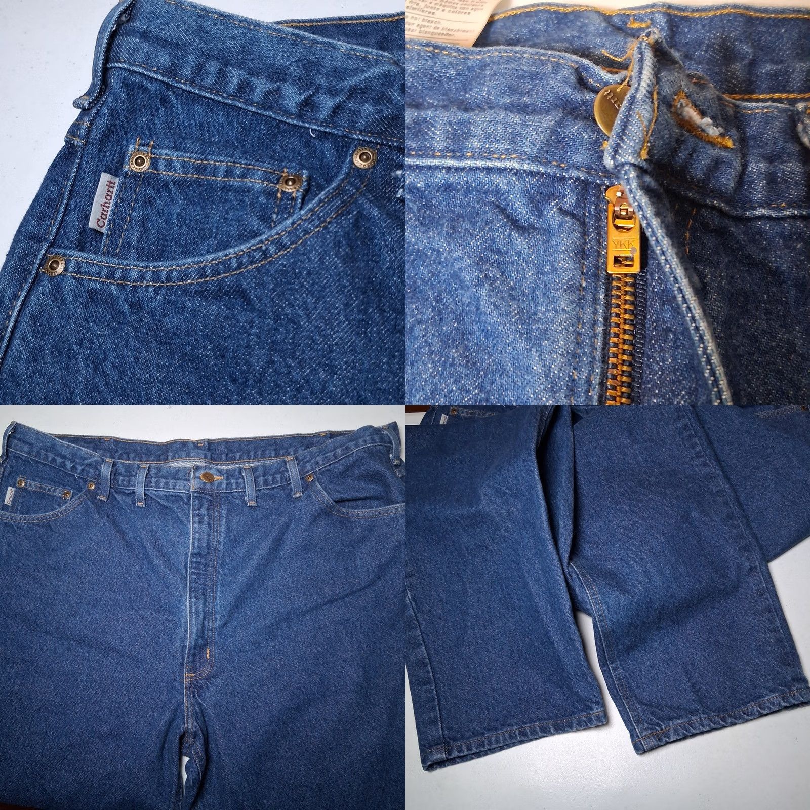 Carhartt Carhartt Jeans Men 44x32 Workwear Jeans Blue Denim 5-Pocket Regular Straight DST B17 DST Size US 44 / EU 60 - 8 Thumbnail