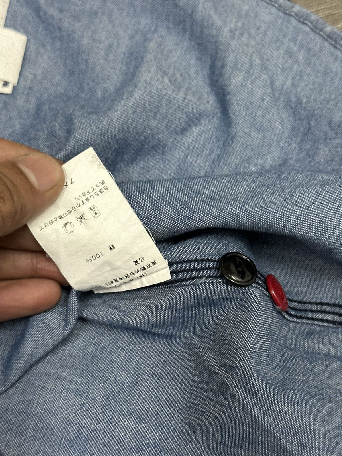 Engineered Garments Engineered Garments Work Shirt In Indigo Cotton Chambray Size US M / EU 48-50 / 2 - 24 Thumbnail