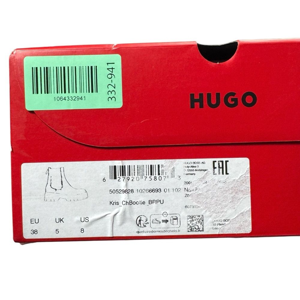 Hugo Boss New HUGO BOSS Kris Chunky Slip On Chelsea Portugal Boots In Size US 8 / IT 38 - 4 Thumbnail