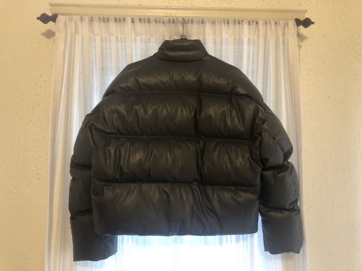 A. A. Spectrum A. A. SPECTRUM Khaki Down Faux-Leather Puffer Jacket Size US XS / EU 42 / 0 - 2 Thumbnail