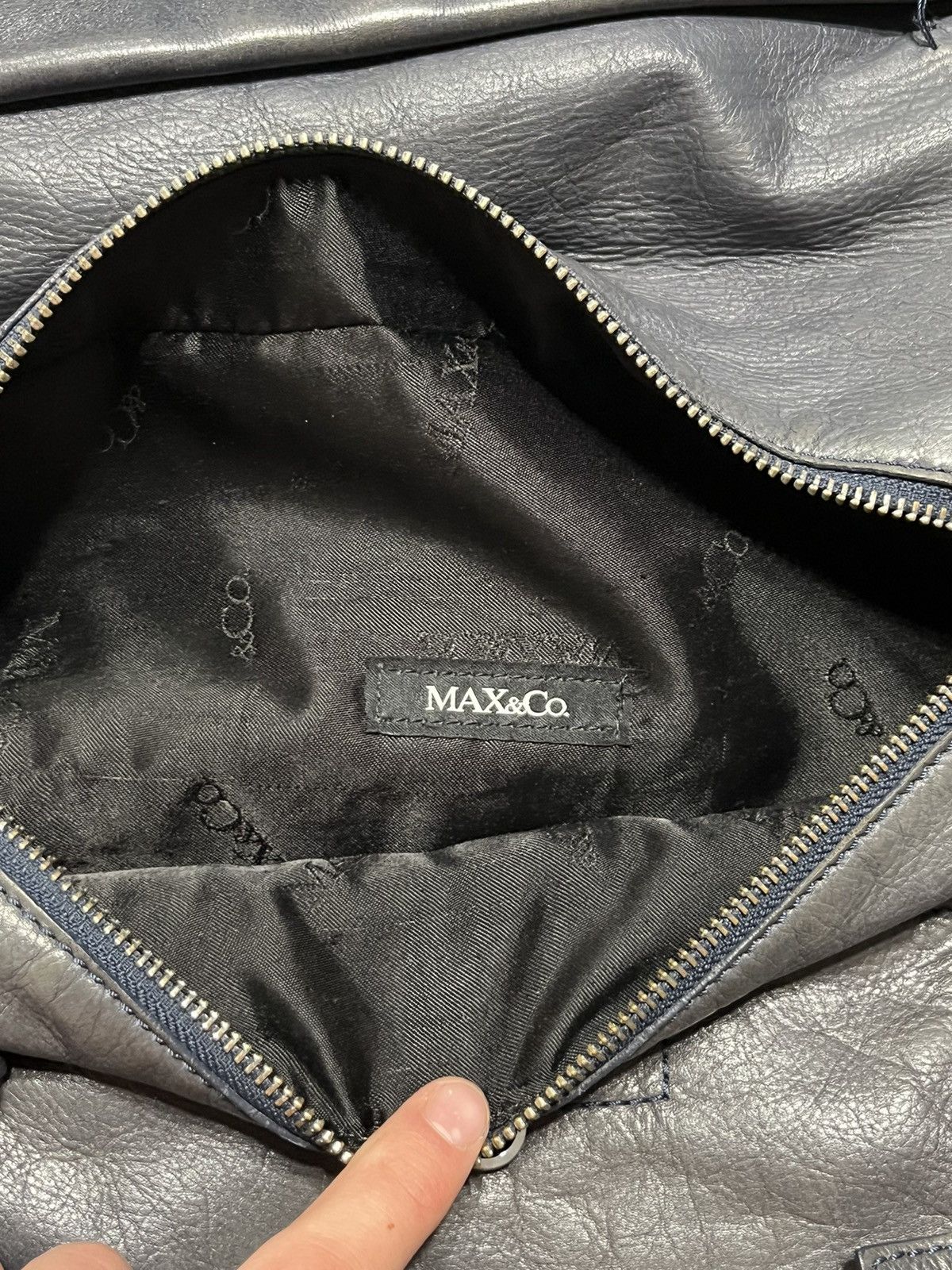 Max Mara Max&co Womens Leather Backpack Bag Vintage Y2K Handle Mara Size ONE SIZE - 14 Thumbnail