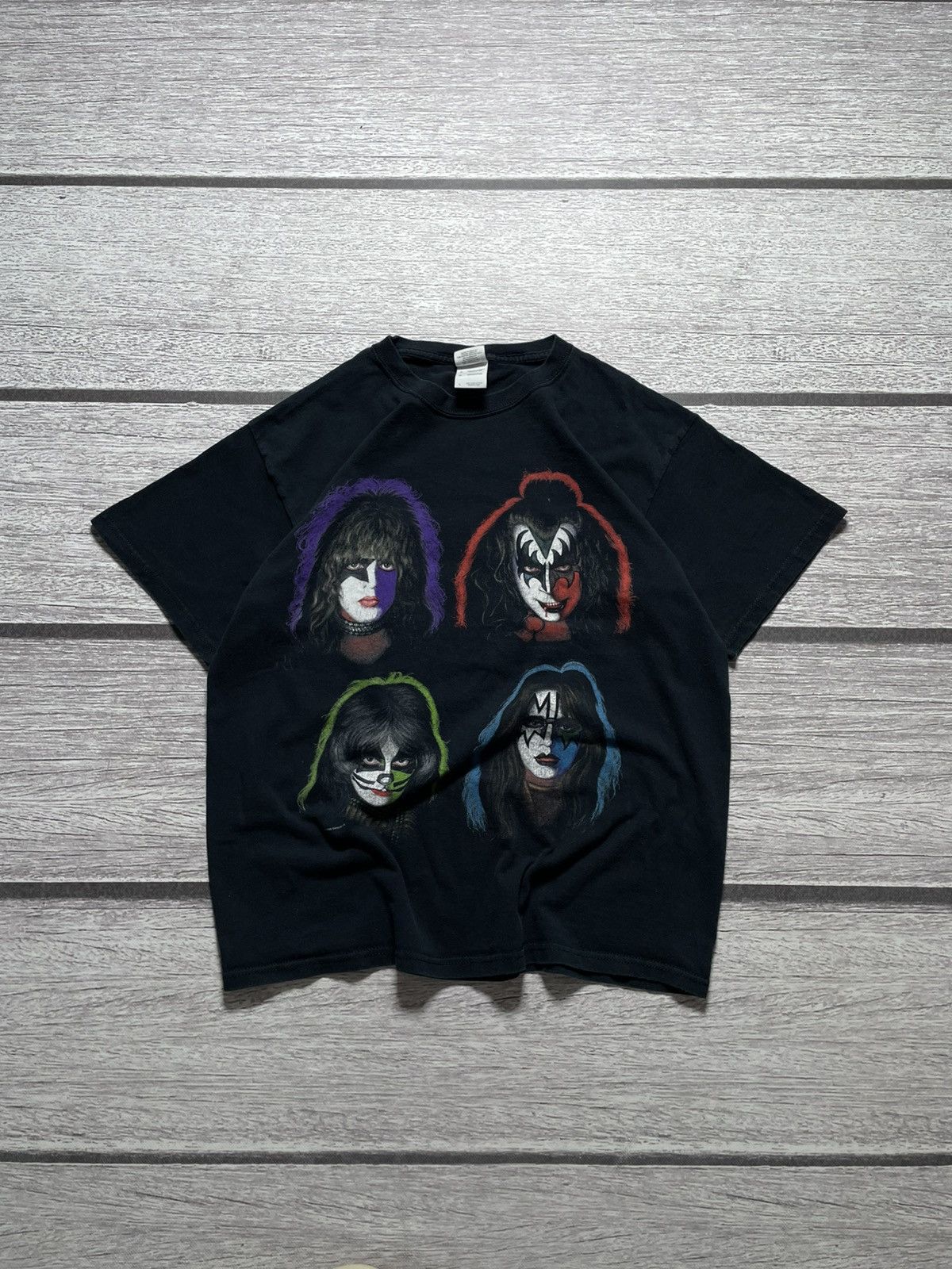 KISS Kiss 2007 faces Vintage Rock Metal Band t-shirt tee Size US L / EU 52-54 / 3 - 1 Thumbnail