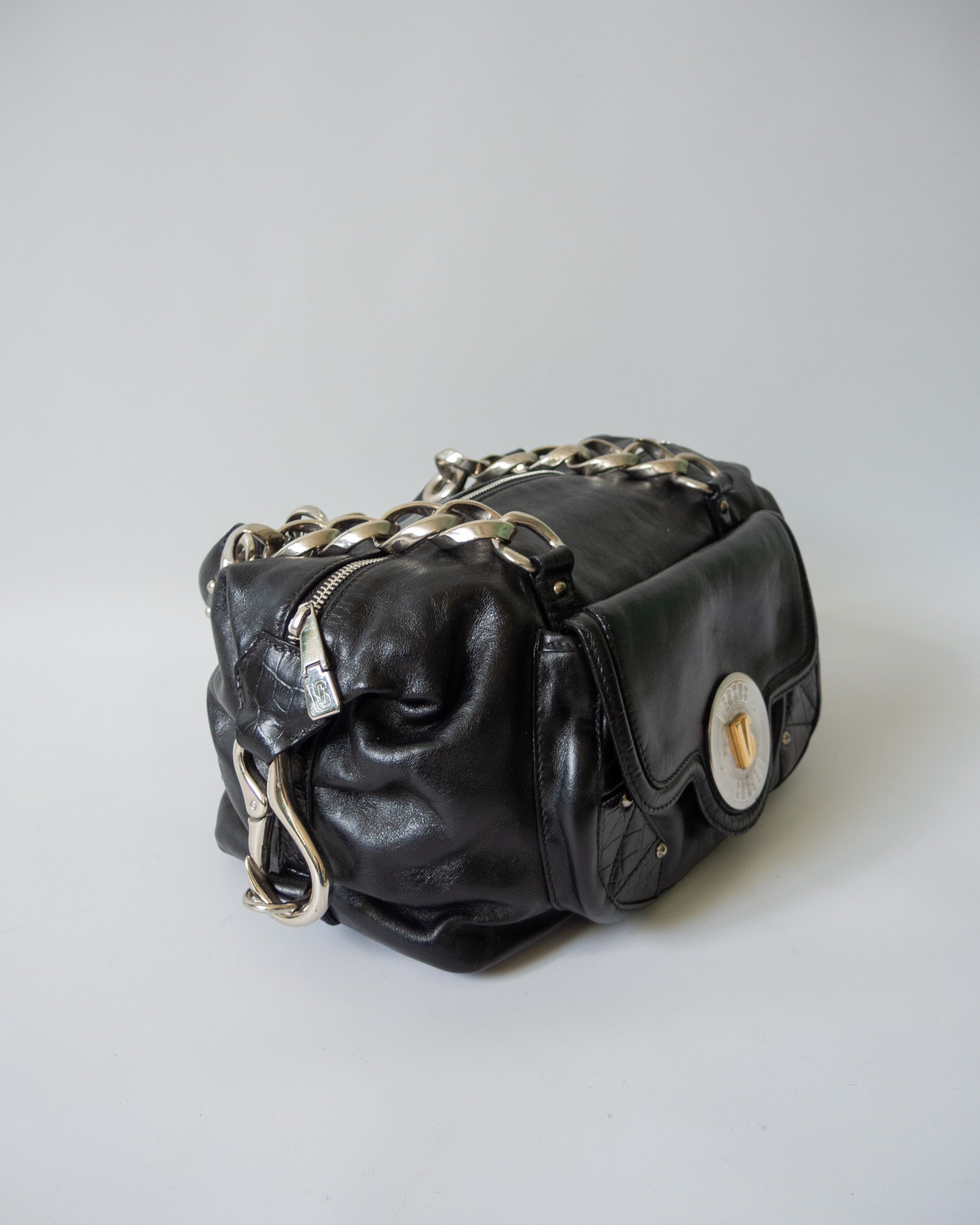 Versace Vintage Versus croco details handbag Size ONE SIZE - 3 Thumbnail