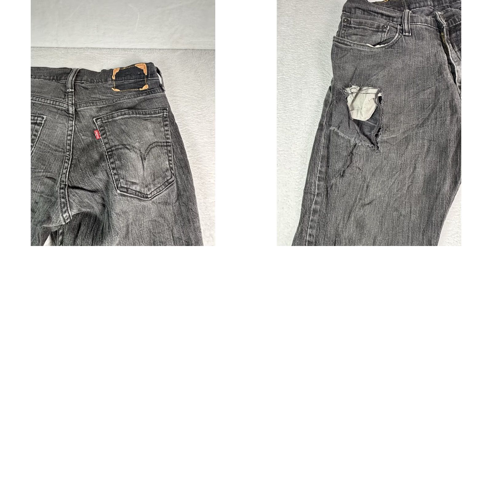 Levi's Levi's 514 Jeans Slim Straight 32x30 Gray Denim 5-Pocket Logo Button Vintage: No Mens Size US 32 / EU 48 - 8 Thumbnail