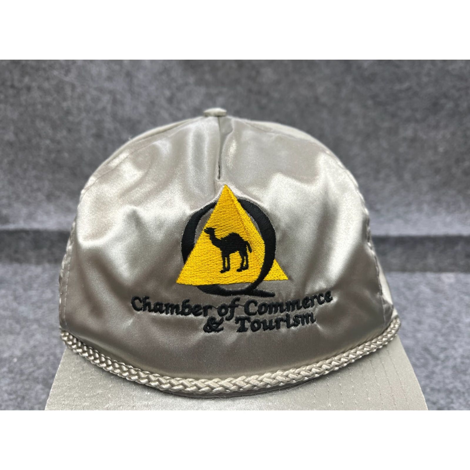 Roper VINTAGE Chamber of Commerce & Tourism Hat Strap Back Adult OS Gray Rope 90's Size ONE SIZE - 2 Thumbnail