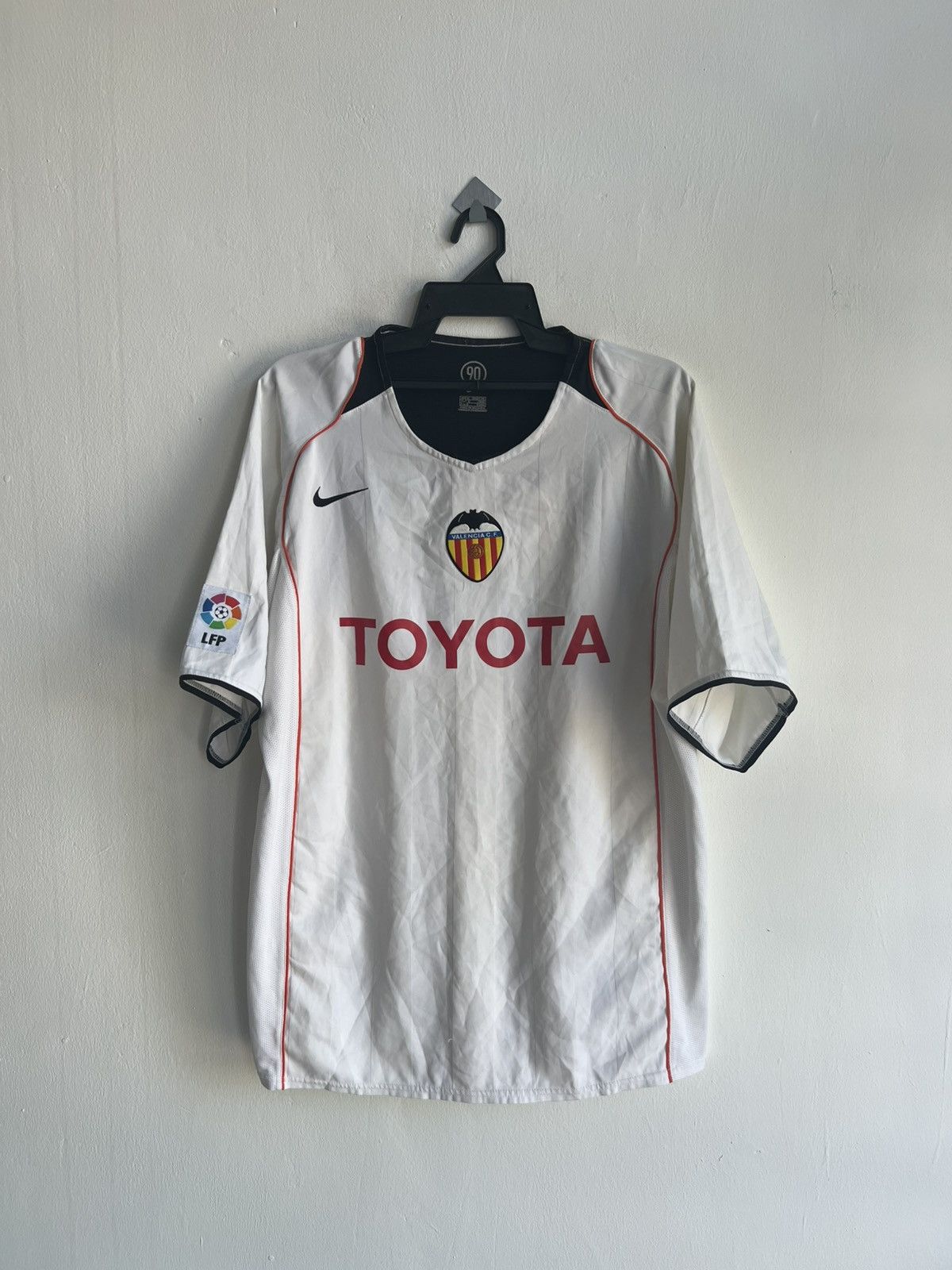 Nike Original Vintage 2005-06 Nike Valencia FC Home Soccer Jersey Size US L / EU 52-54 / 3 - 1 Thumbnail