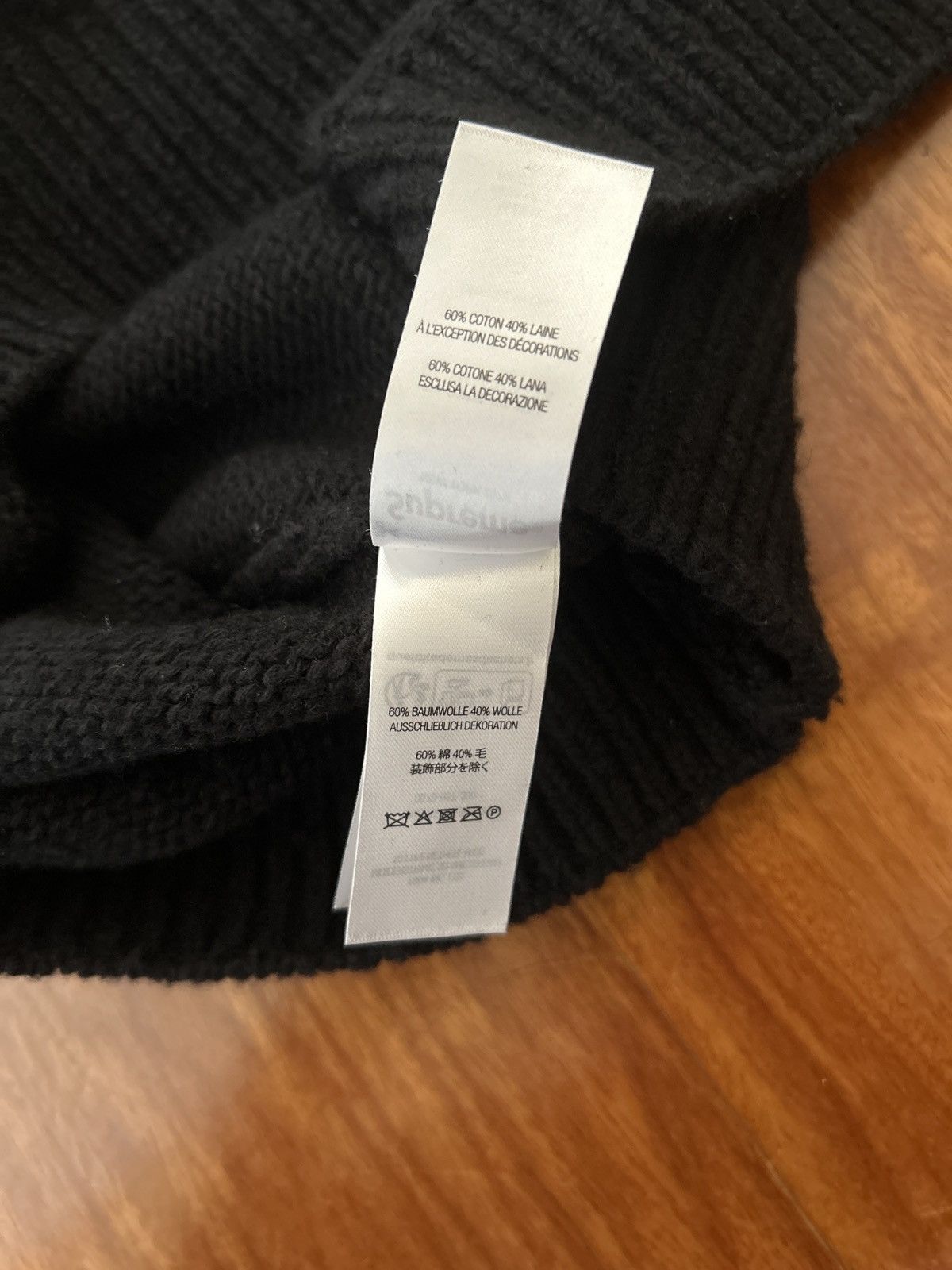 Supreme Supreme contrast logo knit Size US L / EU 52-54 / 3 - 5 Thumbnail
