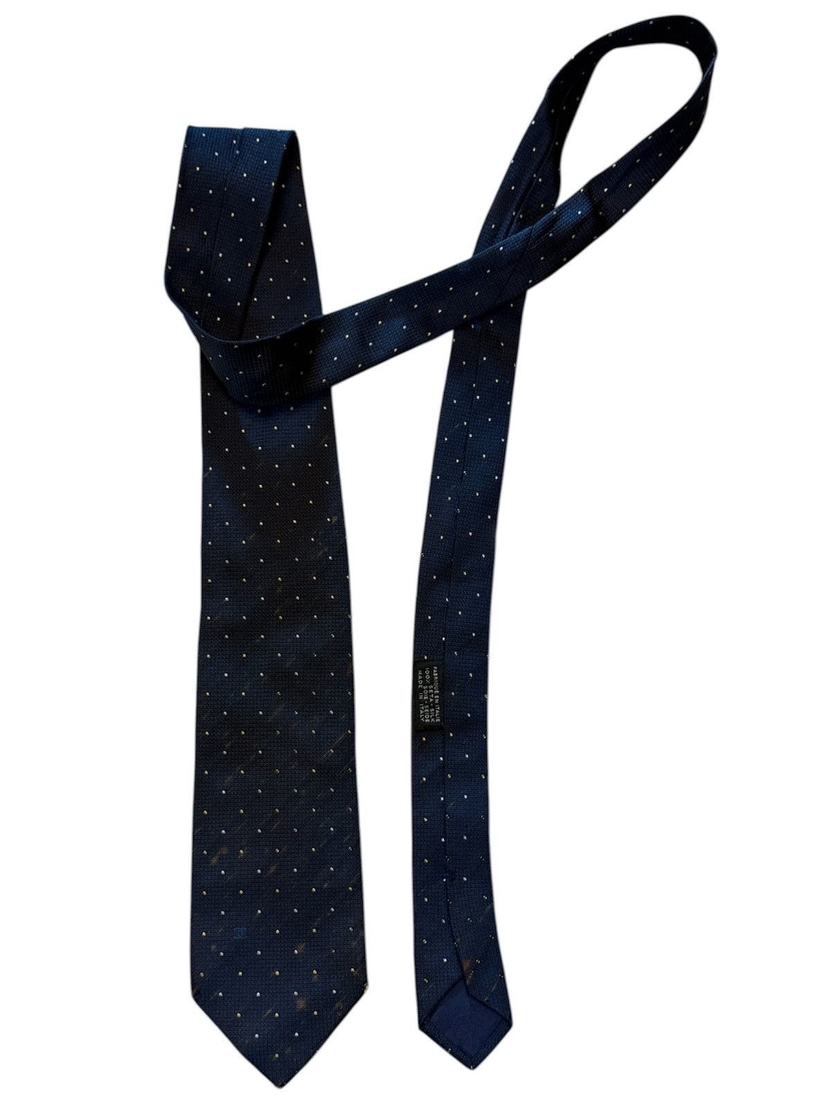 Chanel Chanel Vintage Silk Polka Dot Tie Size ONE SIZE - 1 Thumbnail