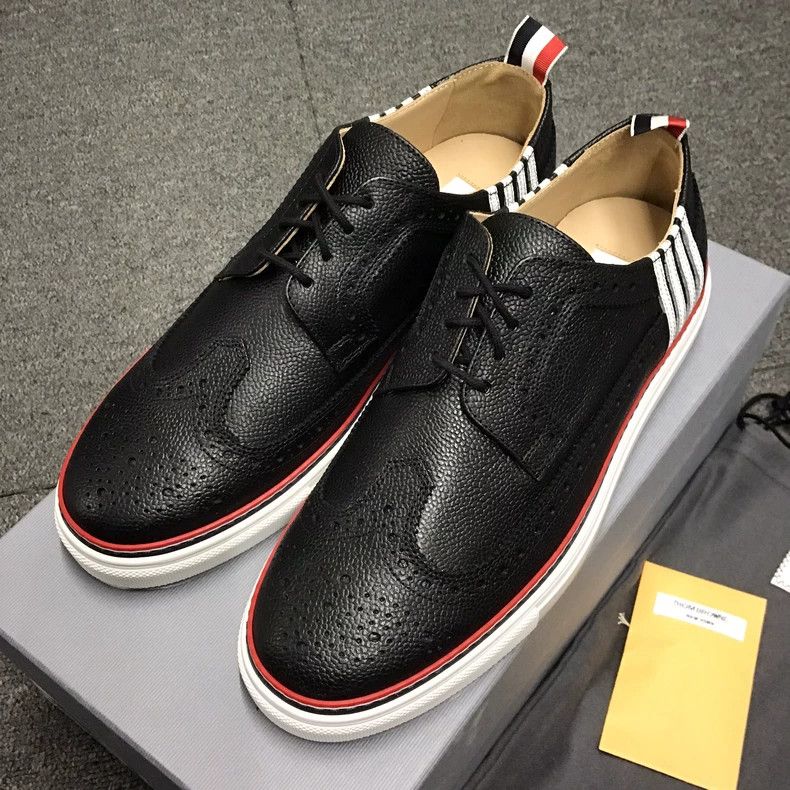 Thom Browne Thom Browne TB Leather Brogue Sneakers - dmc Size US 10.5 / EU 43-44 - 1 Thumbnail
