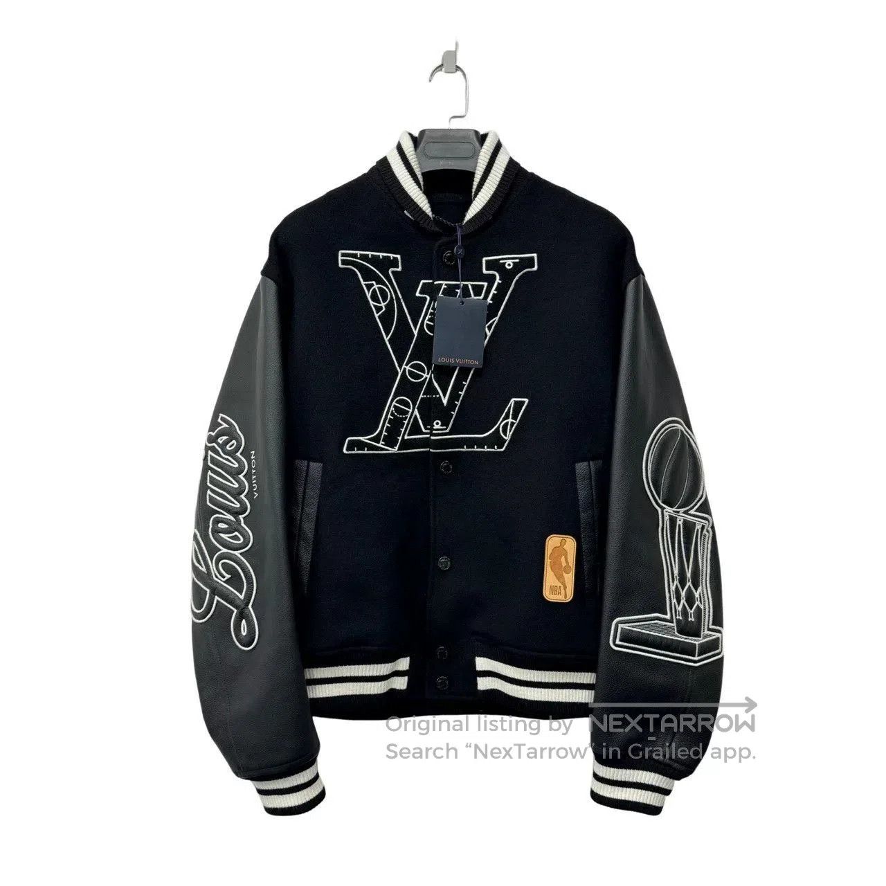 Louis Vuitton Louis Vuitton NBA Flocked Logo Baseball Jacket. Size US L / EU 52-54 / 3 - 1 Thumbnail