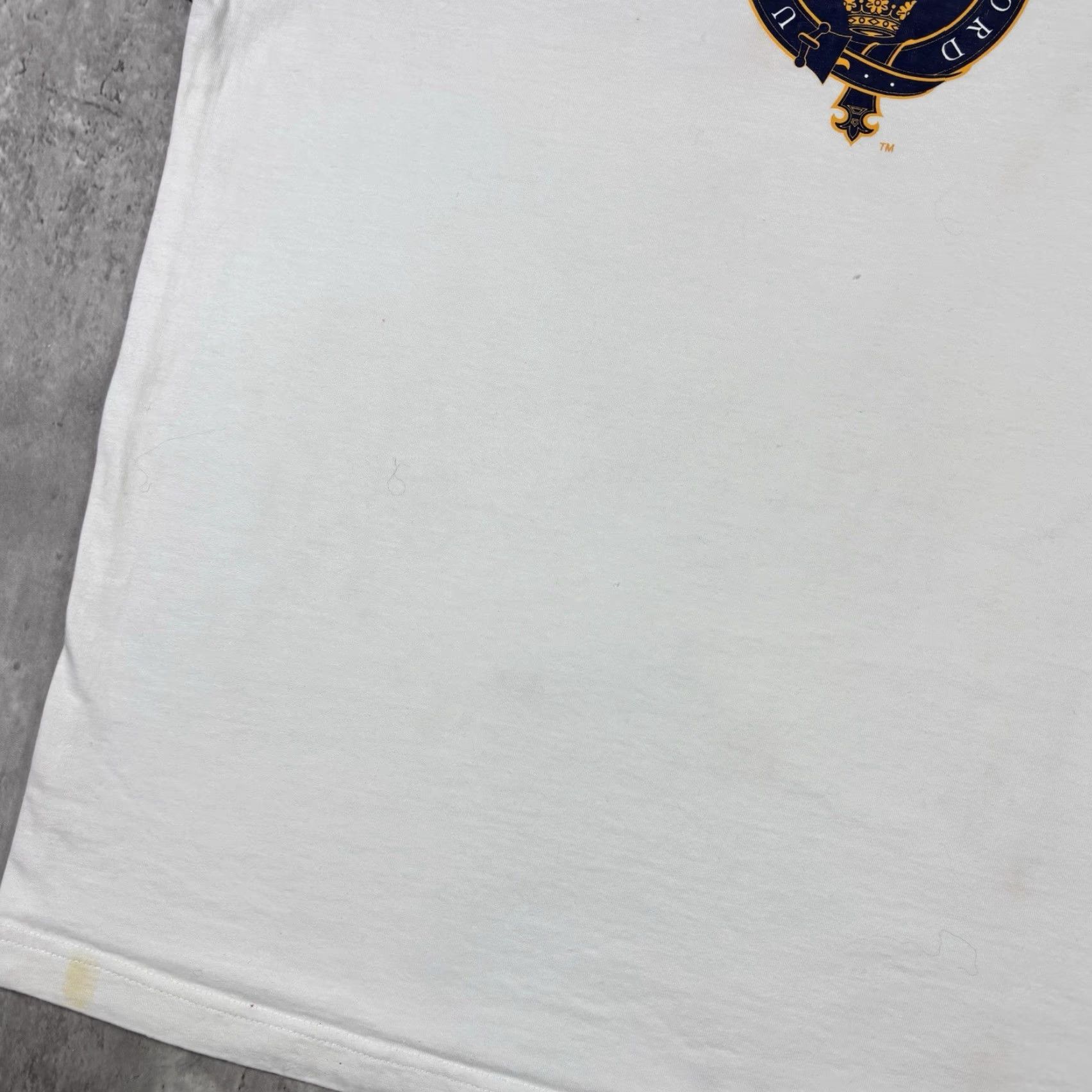 Vintage VINTAGE University Of Oxford Ringer T Shirt White XL Men Size US XL / EU 56 / 4 - 7 Thumbnail