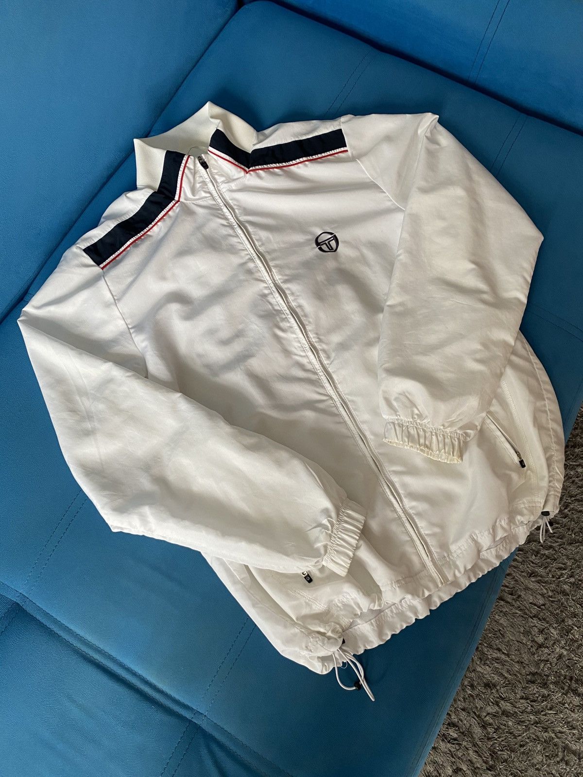 Sergio Tacchini vintage Sergio Tacchini tracksuit jacket white Size US L / EU 52-54 / 3 - 1 Thumbnail