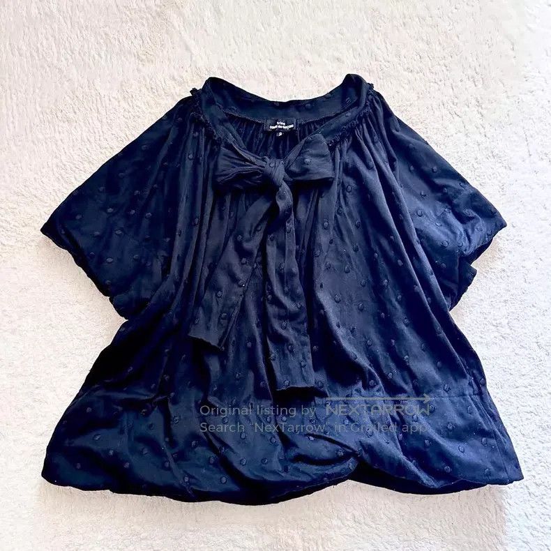 Comme des Garcons Comme des Garcons Polka dot bow balloon sleeve shirt Size S / US 4 / IT 40 - 1 Thumbnail