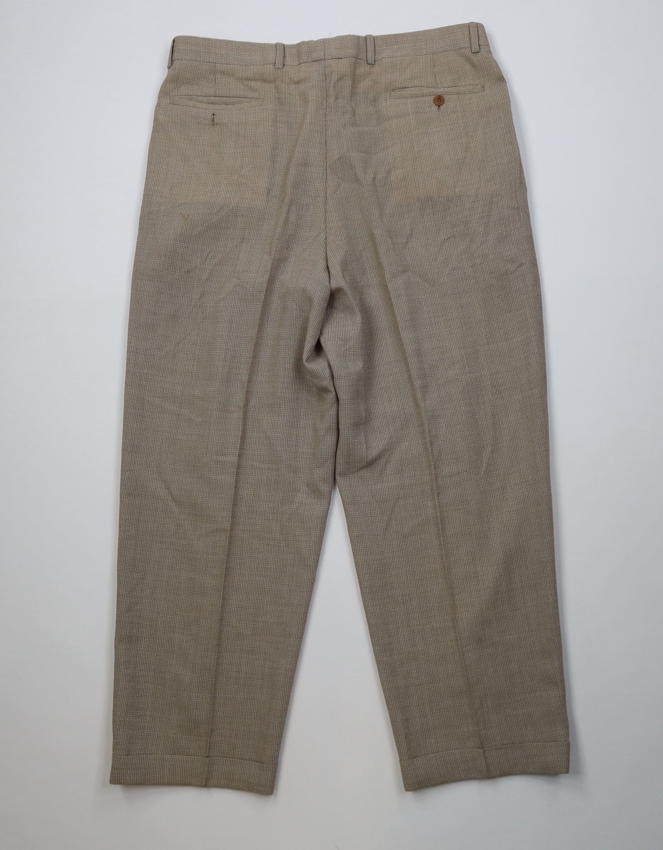Vintage Vintage 90s Streetwear Wool Knit Wide Leg Chino Pants Size US 36 / EU 52 - 12 Thumbnail