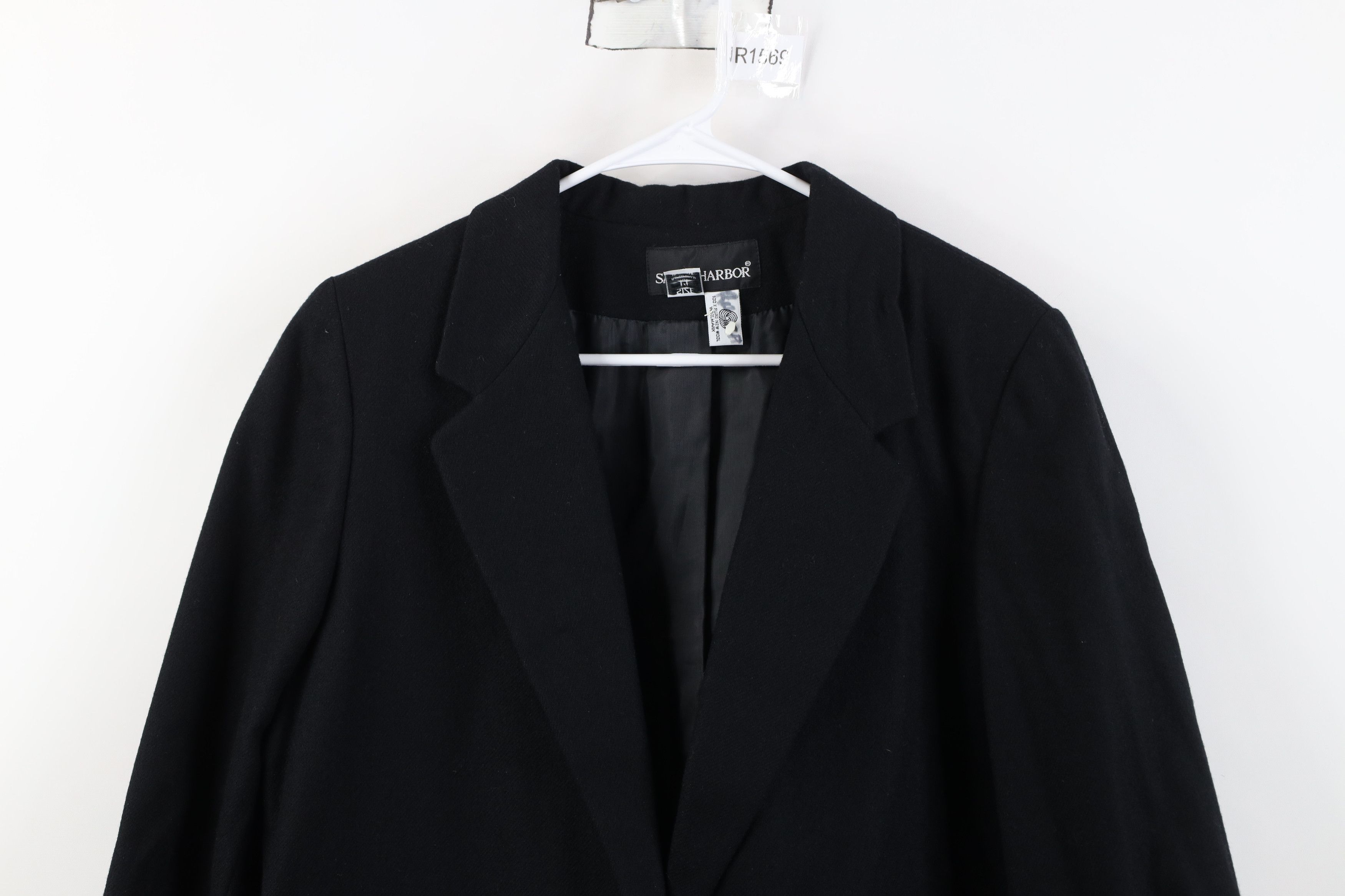 Vintage Vintage 90s Streetwear Button Suit Coat Blazer Jacket Black Size XL / US 12-14 / IT 48-50 - 2 Thumbnail