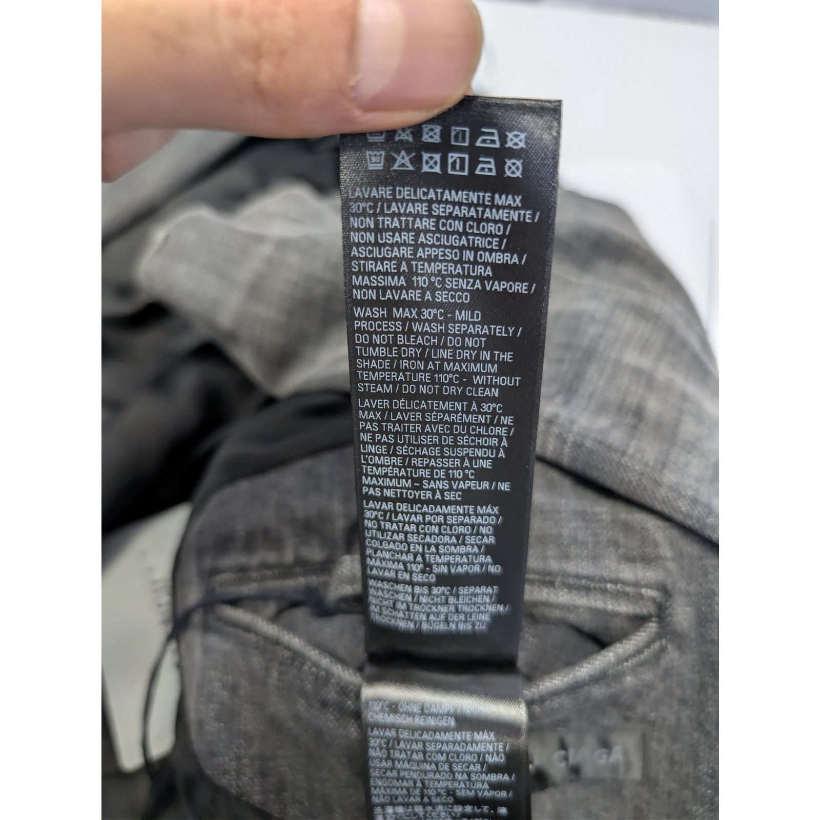 Balenciaga o1rshd1 Japanese Ring Black Denim Washed Jacket Wash Black Size US S / EU 44-46 / 1 - 17 Thumbnail