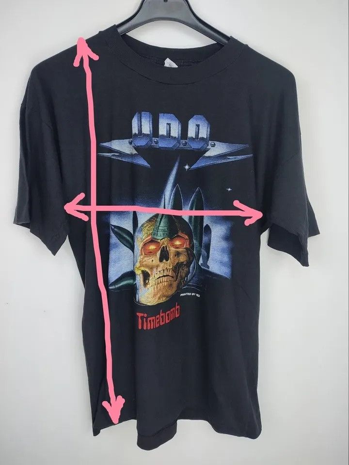 Vintage Rare vintage U.D.O. Timebomb tour 1991 t shirt Size L Size US L / EU 52-54 / 3 - 11 Thumbnail
