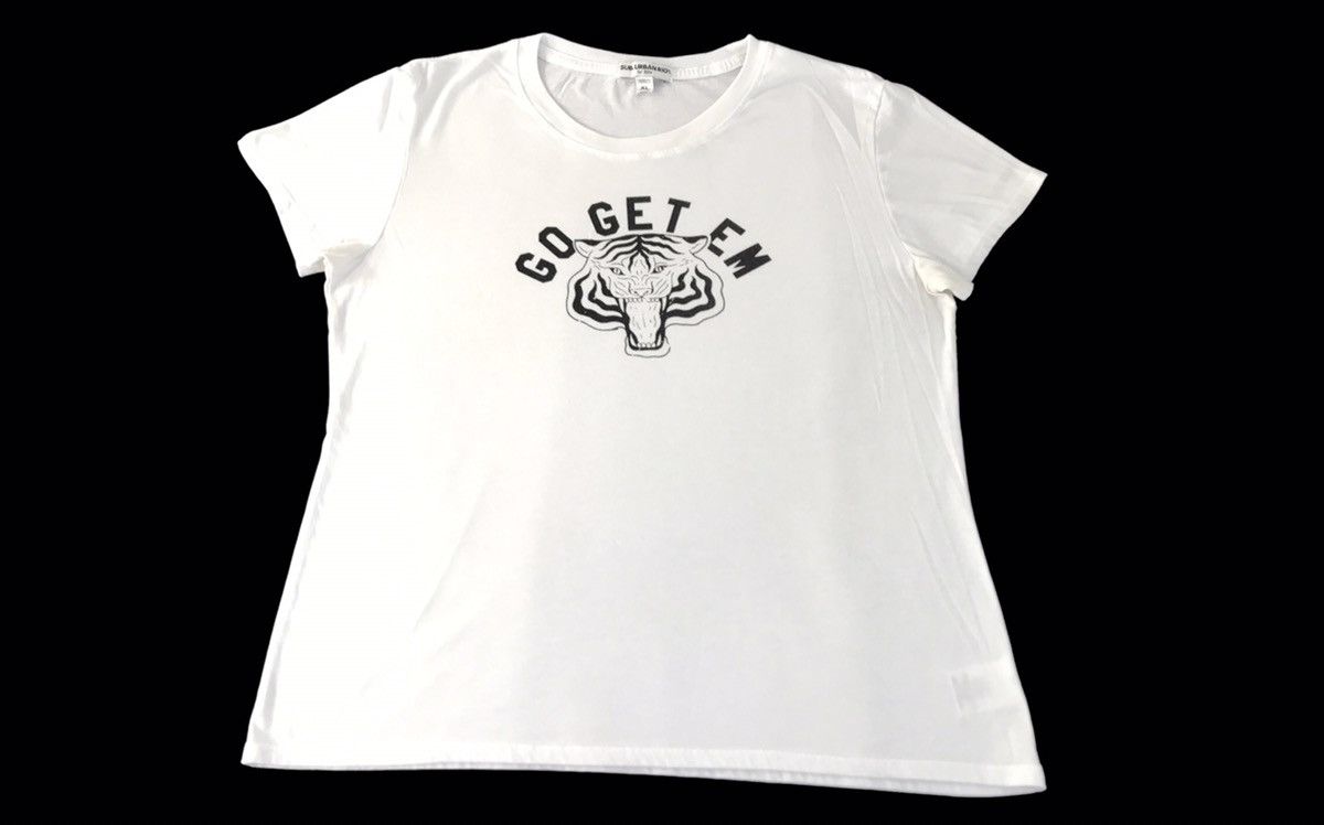 Designer Sub Urban Riot Go Get Em Big Tiger Head Printed Tee Size XL / US 12-14 / IT 48-50 - 1 Thumbnail