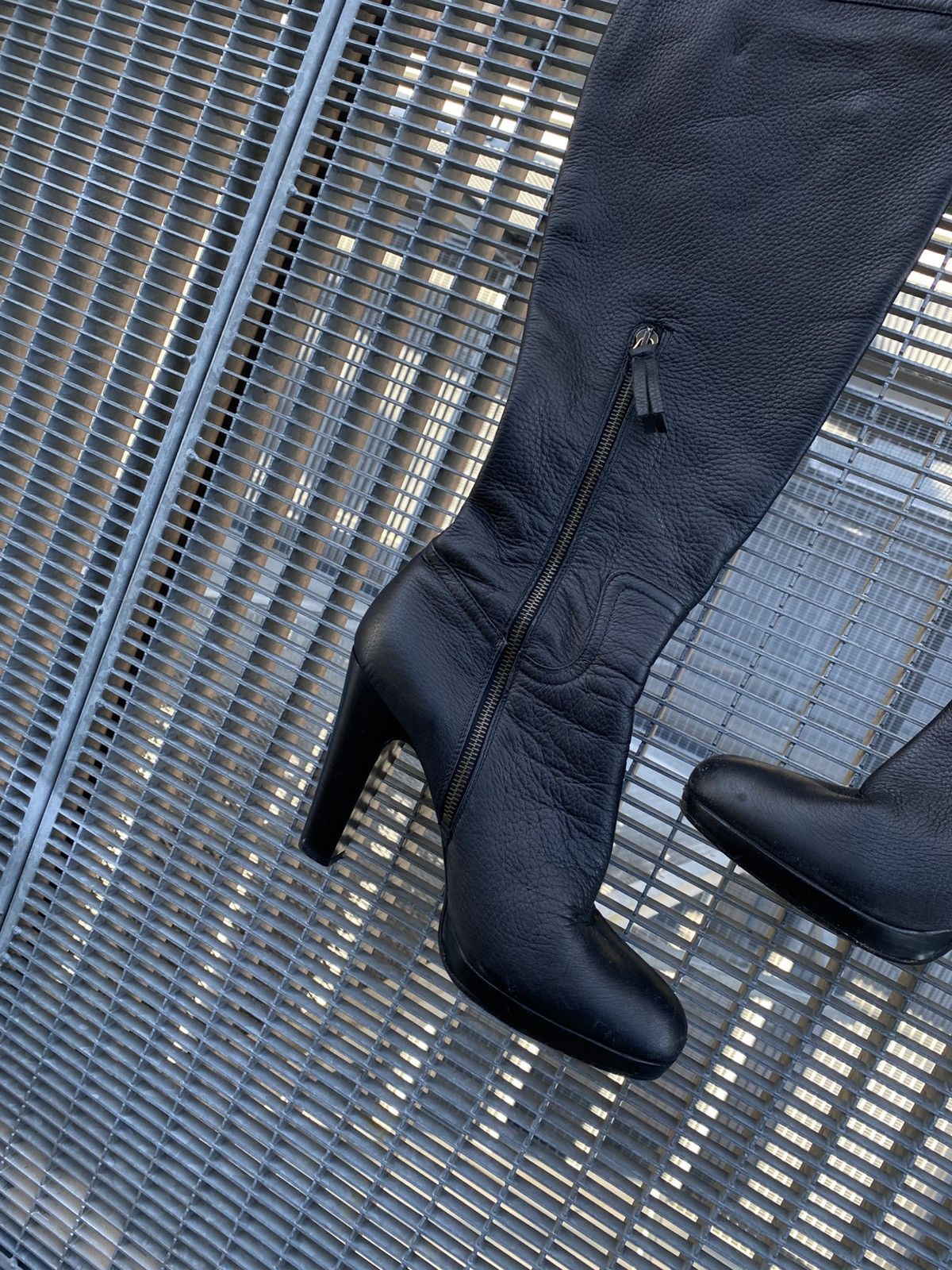 Miu Miu Miu Miu Leather Knee Length Boots Size US 10 / IT 40 - 5 Thumbnail