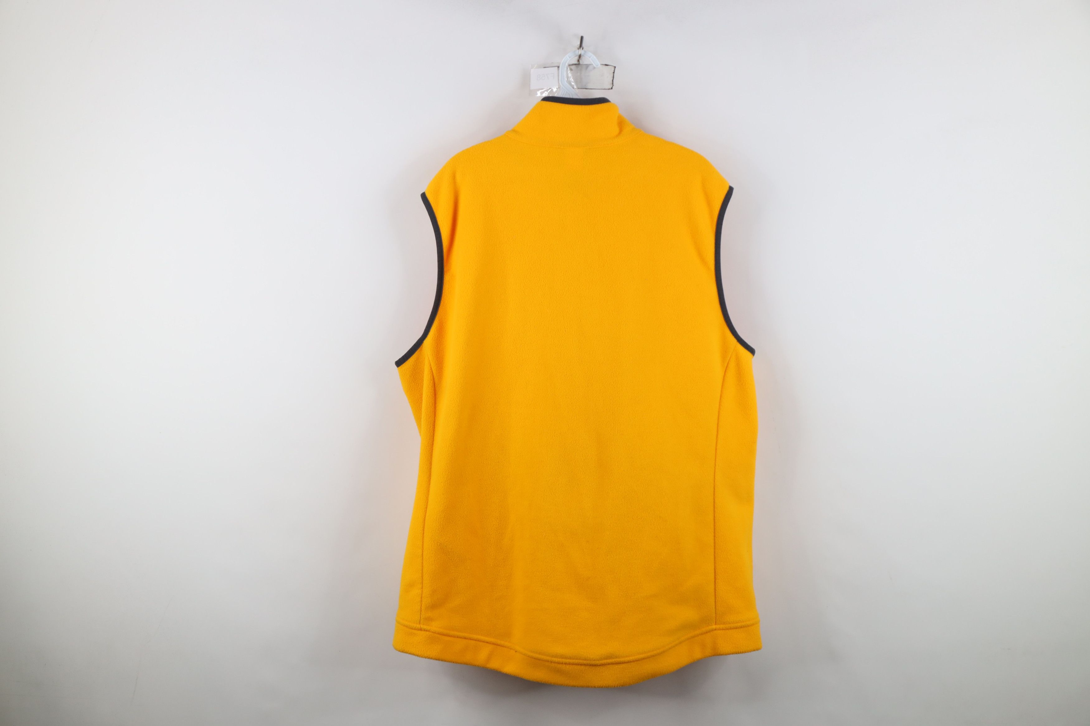 The North Face The North Face Spell Out Full Zip Fleece Vest Jacket Yellow Size US XL / EU 56 / 4 - 14 Thumbnail