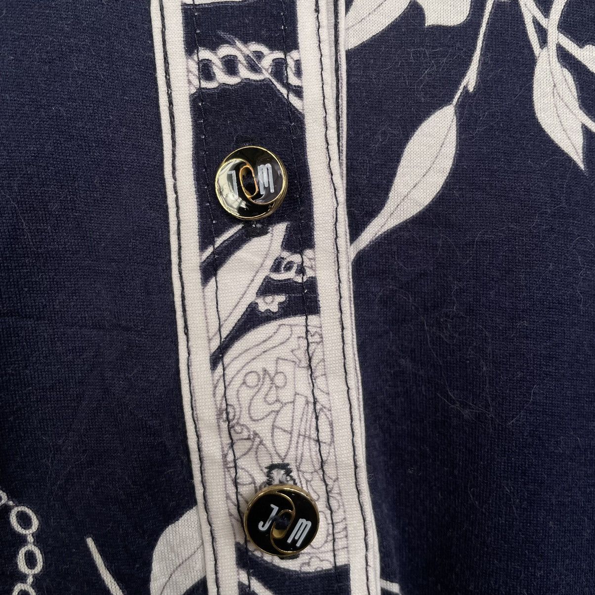 CAZABAT × Designer × Vintage Vintage 1990s Jean Michel Nice Design L/S Polo Shirt Size US S / EU 44-46 / 1 - 3 Thumbnail