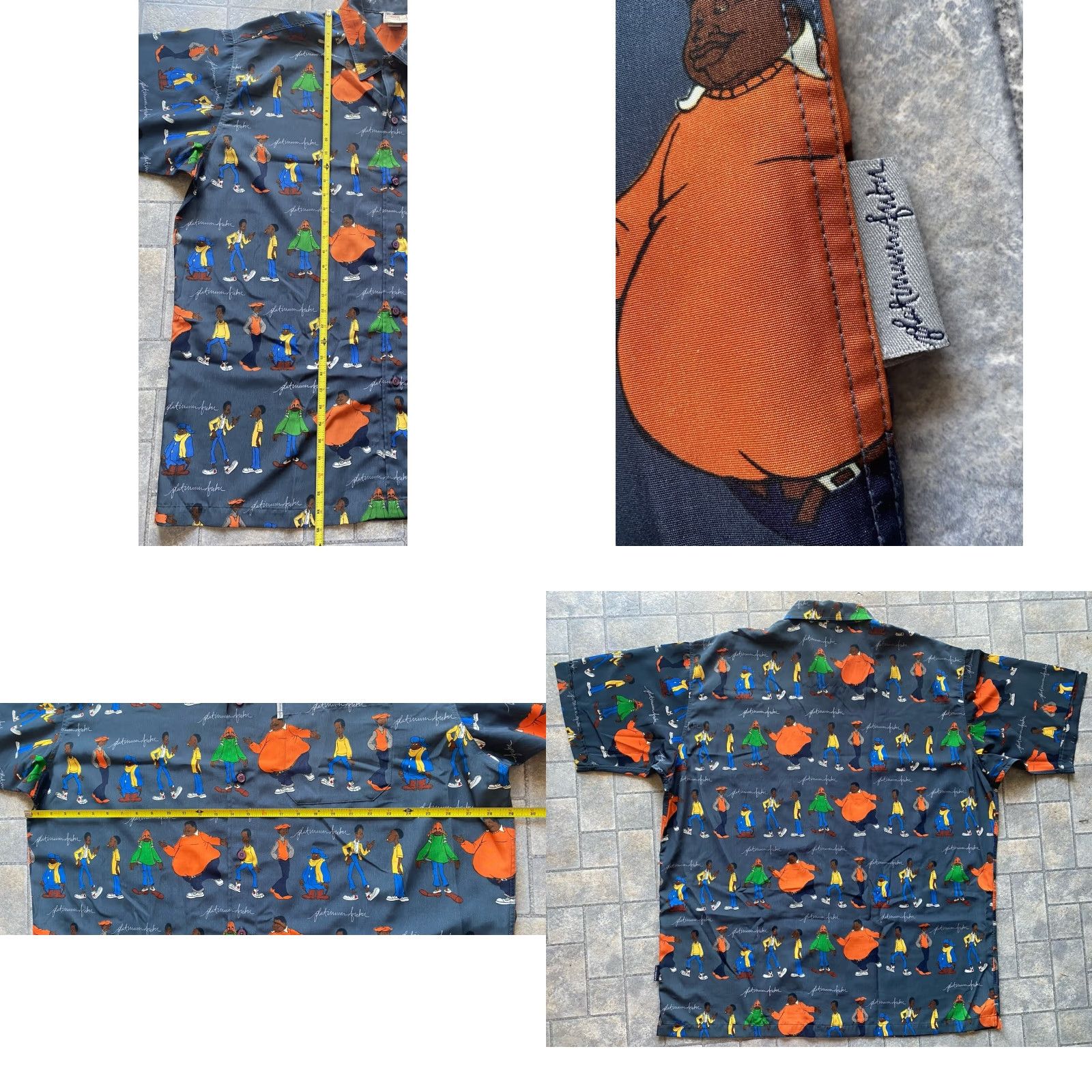 Fubu Platinum FUBU Fat Albert The Junkyard Gang Button Shirt Men’s 3XL Made In Korea Size US XXL / EU 58 / 5 - 8 Thumbnail