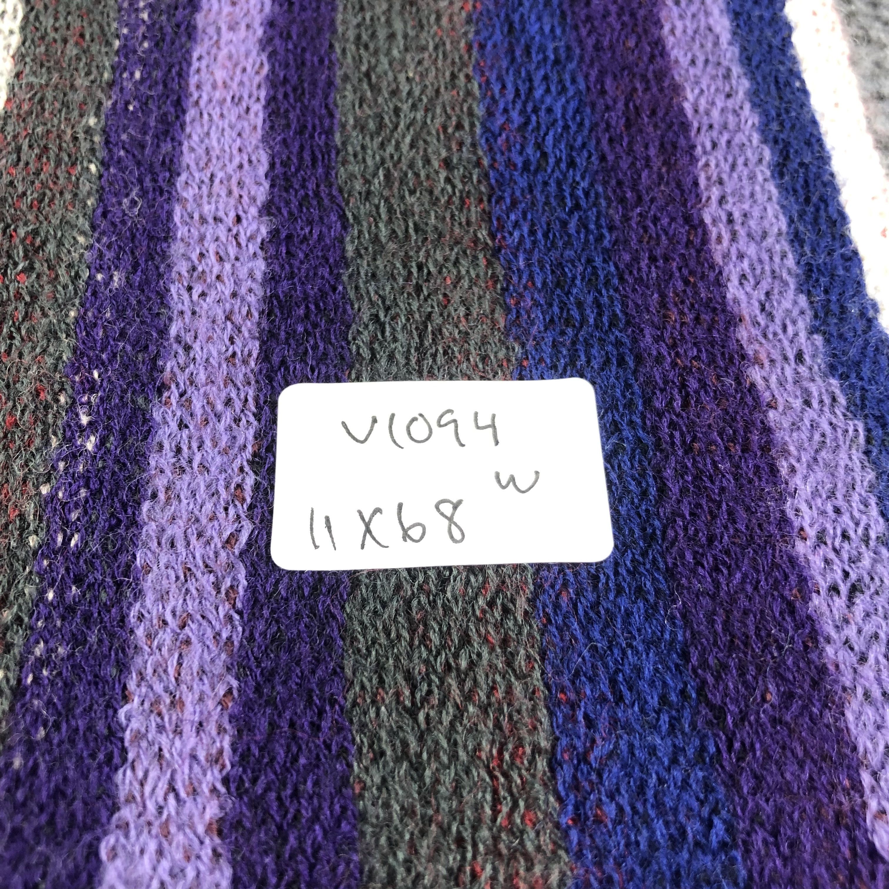 PPFM PPFM Double Sided Striped Knit Wool Scarf Muffler V1094 Size ONE SIZE - 6 Thumbnail