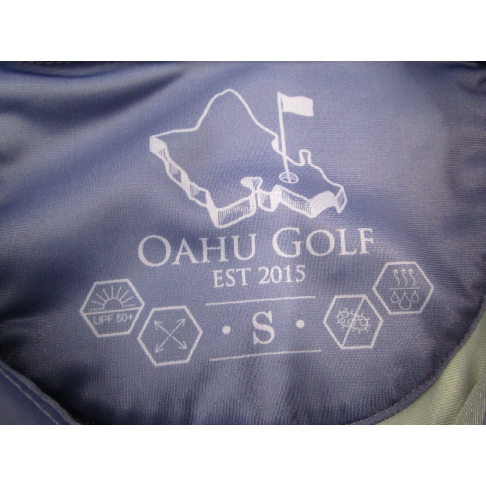 Vintage Oahu Golf Shirt Mens Small Gray Floral Performance Aloha Hawaii UPF 50 Size US S / EU 44-46 / 1 - 3 Thumbnail