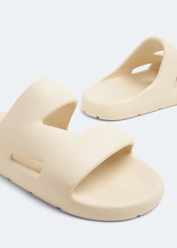 Bottega Veneta o1w1db10724 Band Slides in Ivory Size US 13 / EU 46 - 2 Thumbnail