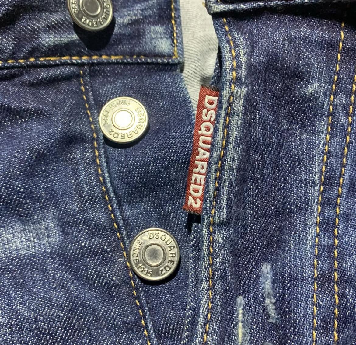 Dsquared2 2000s Dsquared Button Fly Biker Wash Jeans Pants Size US 34 / EU 50 - 8 Thumbnail