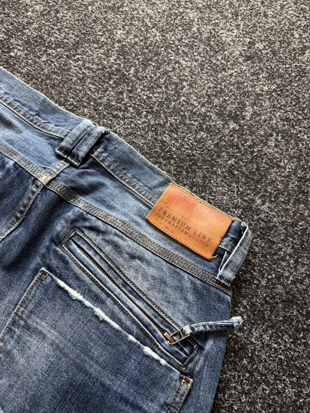Vintage 00s Retro Japanese Y2K Vntg Grunge Distressed Denim Jeans Size US 32 / EU 48 - 19 Thumbnail
