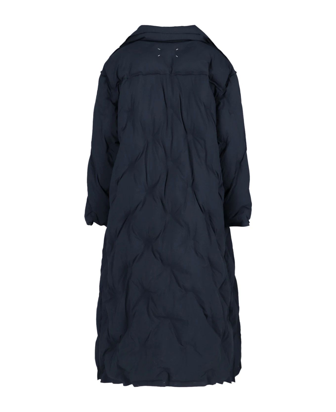 Maison Margiela o1w1db11225 Recycled Nylon Padded Coat in Navy Blue Size US L / EU 52-54 / 3 - 3 Thumbnail