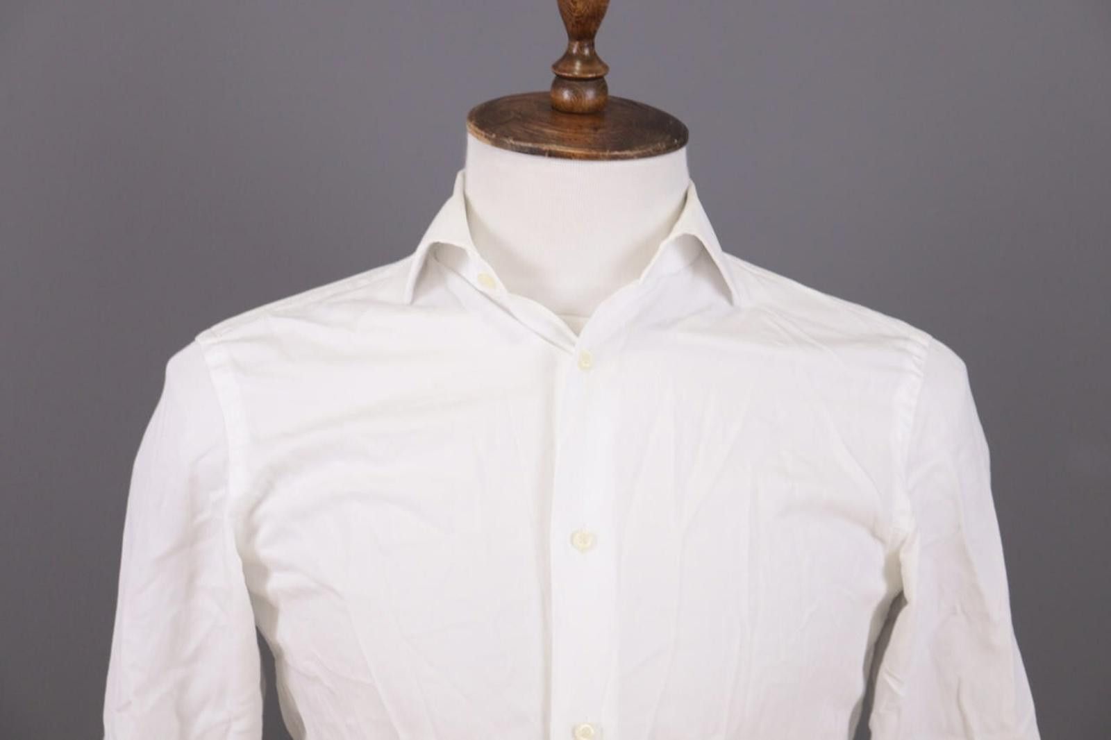Designer Boggi Milano Tailored Fit Button Down Shirt Size 38 / 15 Size US M / EU 48-50 / 2 - 2 Thumbnail