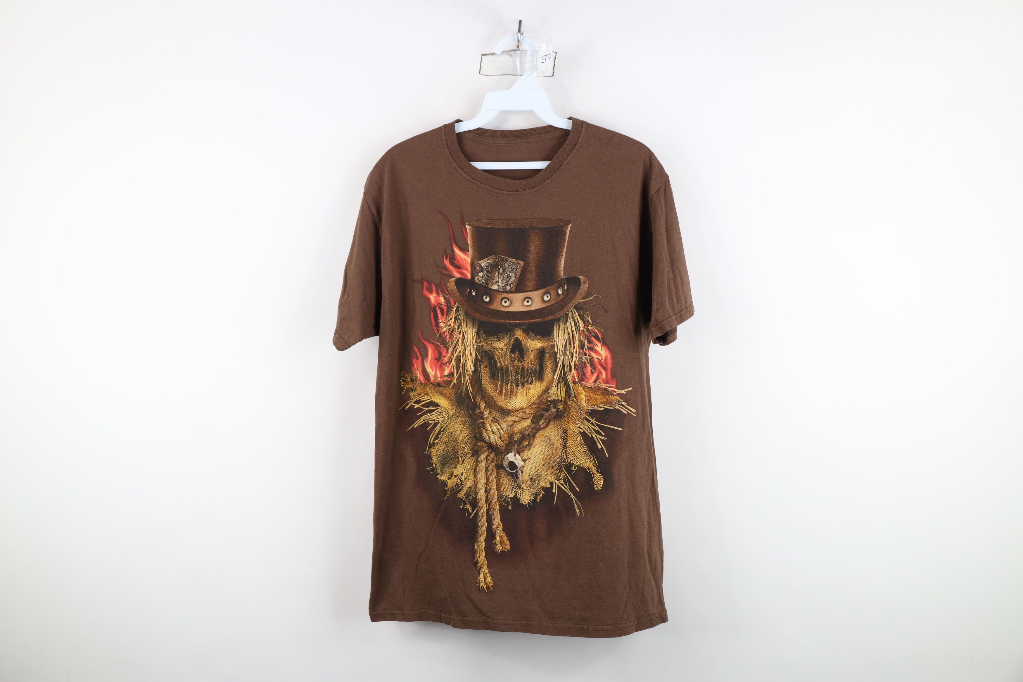 Vintage Vintage Y2K Streetwear Halloween Scarecrow Skeleton T-Shirt Size US S / EU 44-46 / 1 - 1 Thumbnail