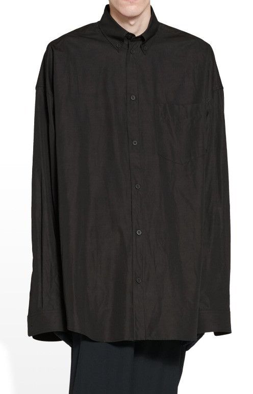 Balenciaga o1tr1nto0825 Shirt Oversized in Black Size US XXL / EU 58 / 5 - 2 Thumbnail